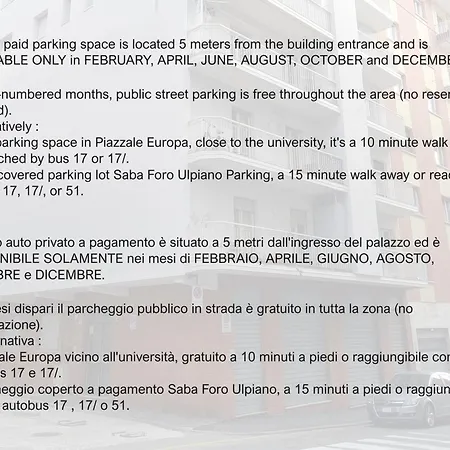 La Casa Di Saretta Private Parking In Even Months Parcheggio Privato Nei Mesi Pari